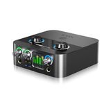 iCON Pro Audio Cube 2 Nano S Yüksek Kalite 1-Giriş/2-Çıkış 24-bit/192 kHz USB-C Ses Kartı: 32 – 300 ohm aralığındaki kulaklıkları güvenle destekler