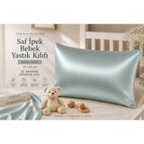 ICON SILK %100 Saf Ipek Bebek Yastık Kılıfı (Açık Yeşil) - 35 cm * 45 cm