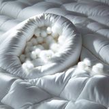 ICON SILK %100 Saf Ipek Dolgulu Çift Kişilik Yorgan - 195 x 215 cm - Beyaz