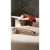 Icon Silk %100 Saf Ipek Koltuk Şalı (Şampanya) - 150 x 170 cm