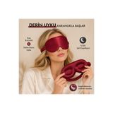 ICON SILK %100 Saf İpek 'Sleep & Glow' Üç Boyutlu Tam Karanlık Uyku Maskesi Göz Bandı (Gece Narı)