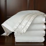 ICON SILK Premium Saf Ipek Fleece Çift Kişilik Battaniye (Fildişi) - 195 x 215 cm