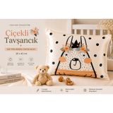 ICON SILK Saf Dut İpeği Bebek Yastık Kılıfı Zarf 19 Momme Tekli (Çiçekli Tavşancık) (Çiçekli Tavşancık, 35 cm * 45 cm)