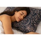 ICON SILK Saf Dut İpeği Yastık Kılıfı 19 Momme Tekli (Gece Şalı)