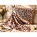 ICON SILK Saf Dut İpeği Yastık Kılıfı 19 Momme Tekli (Pembe Şal)