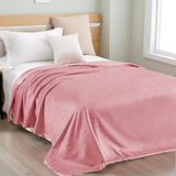 ICON SILK%100 Saf İpek Premium Battaniye (Pembe) (Çift Kişilik 195 cm * 215 cm)