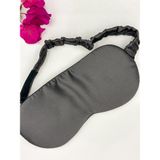 ICON SILK%100 Saf İpek Uyku Maskesi Göz Bandı (Antrasit) - Yumuşak, Nefes Alabilir, Işık Engelleyici Göz Bandı - Seyahat ve Uyku İçin (Antrasit)
