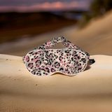 ICON SILK%100 Saf İpek Uyku Maskesi Göz Bandı (Pink Leo)