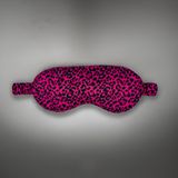 ICON SILK%100 Saf İpek Uyku Maskesi Göz Bandı (Purple Leopard)
