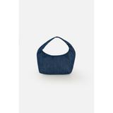 ICONE BAG Denim Omuz Çantası, Denim Yıkamalı Çanta, Kot Omuz Çanta, Kot El Çantası