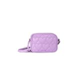 ICONE BAG Icone Çocuk Kalp Kapitone Detaylı Omuz Çantası Lila