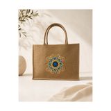 ICONE BAG Icone Jüt Kumaş Nakışlı Plaj Çantası, Jüt Plaj Çantası, Nakışlı Plaj Çantası, Plaj Çantası, Beach Bag, İşlemeli Çanta