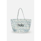 ICONE BAG Icone Mavi Degrade Baskılı Kanvas Omuz Çantası, Degrade Plaj Çantası, Plaj Çantası, Beach Bag