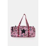 İcone Bag Kız Çocuk Unicorn Baskılı Spor Çanta, Fermuarlı Detaylı Çocuk Spor Çanta - 520-Pembe