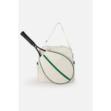 ICONE BAG Kumaş Tenis çantası, Padel Çantası, Bej Raket Cepli Tenis Çantası, Beige Tennis Bag, Tenis Çantası
