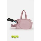 İcone Bag Paraşüt Kumaş Raket Gözlü Tenis Çantası, Spor Çantası ,Tenis Çantası, Padel Çantası - Pembe