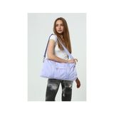 Icone Bag Spor Çanta, Paraşüt Kumaş Önü Cepli Unisex Spor Fitness Gym Çantası, LİLA Renk Spor Çantası - Lila