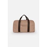 Icone Bag Unisex Spor Çantası, Paraşüt Kumaş Önü Cepli Unisex Spor Fitness Gym Çantası - Bej