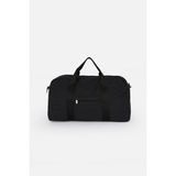 Icone Bag Unisex Spor Çantası, Paraşüt Kumaş Önü Cepli Unisex Spor Fitness Gym Çantası - Siyah - 001