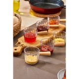 icone life 6'lı Ahşap Saplı Mıka Reçellik Sosluk Sofra Sunum Kahvaltı Seti - Ahşap Saplı Sunumluk 80 ml