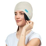 iCool Head Migren Başlığı, Baş Ağrısı için Jel Soğuk Kompres, Migren Bandı, Gerginlik, Sinüs Ağrısı, Şişmiş Gözler, Stres Azaltma, Kafa Yaralanma ve Travma için Soğutma Başlığı (Ekru)