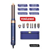 Icotech Hs60 Lacivert 7 In 1 Multi Styler Saç Şekillendirici Saç Maşası Hava Üflemeli Saç Şekillendirici lacivert
