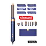 icotech Hs60 Lacivert 7 In 1 Multi Styler Saç Şekillendirici Saç Maşası Hava Üflemeli Saç Şekillendirici