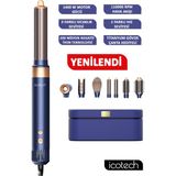 icotech Hs60 Mavi 7 In 1 Multi Styler Saç Şekillendirici Saç Maşası Hava Üflemeli Saç Şekillendirici