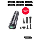 Icotech MC20 Siyah Greeneye Lazer 16000 Pa Mini Araç El Süpürgesi