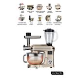 Icotech SM50 Gold LED Ekranlı Hamur Mayalama Kıyma Çekme Blender 2000 W 6.5 lt Stand Mikser Mutfak Şefi Hamur Yoğurma Makinesi