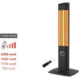 Icqn Craft Serisi Ic2300 Suya-Toza Dayanıklı 2300 W Siyah Uzaktan Kumandalı İç/Dış Mekan Isıtıcı