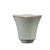 icVantA Çaydanlık Seti El Yapımı Masmavi Sır Butik Çay Kasesi Çin Çay Seti Aksesuarları Pu'er Master Çay Fincanı Geleneksel Ru Fırın Seramik Çay Fincanı Çaydanlıklı Çay Takımları, C
