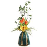 icVantA Yapay Çiçek Sahte Orkide Karışık Buket Seti Orkide Yapay İpek Yapay Phalaenopsis Çiçekler Çiçek Aranjmanı Yapay Çiçekler Güzel Şekil,