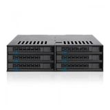 Icy Dock MB326SP-B ExpressCage 5.25 inç Yuvayı 6x 2.5 inç Sata Yuvaya Çevirici Sürücü Yuvası