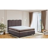 İdaş Cooper Ortopedik 90x190 cm Beyaz Kahve Yatak