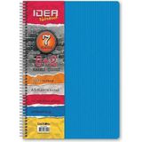 Idea 5+2 210 Yaprak 7 Bölmeli Defter A5 Boyut (17X24 Cm) Separatörlü Spiralli Okul Defteri Dayanıklı Pp Plastik Sert Kapak Kareli Çizgili Ayraçlı Seperatörlü Ders ve Not Defteri