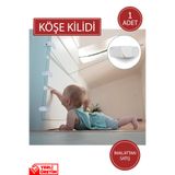 İdeal Baby 1 Adet Güvenlik Emniyet Kilidi Çok Amaçlı Köşe Kilidi Dolap Fırın Kilidi Evde Güvenlik