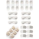 Ideal Baby 6'şar Adet Mini Çok Amaçlı Kilit + Kapak Kilidi + Priz Kapağı + Köşe Kilidi