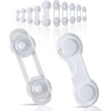 İdeal Baby Ideal Baby 10'lu Beyaz Çocuk Güvenliği Seti Çok Amaçlı Kilit ve Dolap Kapak Çekmece