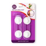 İdeal Baby Mini Çok Amaçlı Kilit 2'li Paket, Çocuk Bebek Güvenlik Kilidi, Dolap ve Çekmece Emniyeti, Çift Taraflı Bantlı