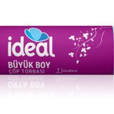İdeal Büyük Boy Çöp Poşeti 7'li 65x80 cm, Sızdırmaz ve Yırtılmaz, Ekonomik Büyük Boy Çöp Torbası, Geri Dönüştürülebilir Atık Torbası, Doğa Dostu, Sürdürülebilir, Güçlü ve Dayanıklı Çöp Poşeti