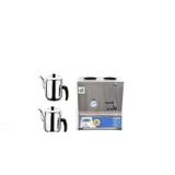 İdeal Çelik 40 Model 25 Lt İki Demlikli Pleytsiz Elektrikli Semaver & Çay Kazanı & Kahveci Kazanı & Kahve Ve Çay Ocağı Inox & Çay Semaveri & Çay Makinesi & Çaycı & Çay Otomatı-Demlik Hediyeli