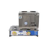 İdeal Çelik Elektrikli Gazlı Çay Ocağı 2 Demlik 25 Litre