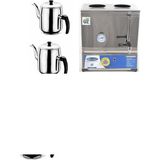 İdeal Çelik Ideal Çelik 40 Model 25 Lt Çift Demlikli Pleytsiz Elektrikli Semaver & Çay Kazanı & Kahveci Kazanı & Kahve ve Çay Ocağı Inox & Çay Semaveri & Çay Makinesi & Çaycı & Çay Otomatı - Demlik Hediyeli