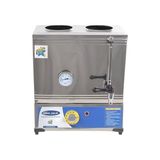 İdeal Çelik Ideal Çelik 40 Model 25 Lt Çift Demlikli Pleytsiz Elektrikli Semaver & Çay Kazanı & Kahveci Kazanı & Kahve ve Çay Ocağı Inox & Çay Semaveri & Çay Makinesi & Çaycı & Çay Otomatı