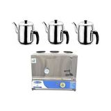 İdeal Çelik Ideal Çelik 60 Model 35 Lt Tek Demlikli Pleytsiz Elektrikli Semaver & Çay Kazanı & Kahveci Kazanı & Kahve ve Çay Ocağı Inox & Çay Semaveri & Çay Makinesi & Çaycı & Çay Otomatı - Demlik Hediyeli