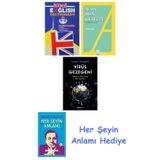 İdeal English Dictionary + Altın İmla Kılavuzu -Yazım Kılavuzu + Virüs Gezegeni + Her Şeyin Anlamı