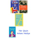İdeal English Dictionary + Geometri + Altın İmla Kılavuzu -Yazım Kılavuzu + Her Şeyin Anlamı