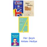 İdeal English Dictionary + Öklid'İ Okurken + Altın İmla Kılavuzu -Yazım Kılavuzu + Her Şeyin Anlamı