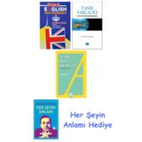 İdeal English Dictionary + Tanrı Parçacığı + Altın İmla Kılavuzu -Yazım Kılavuzu + Her Şeyin Anlamı